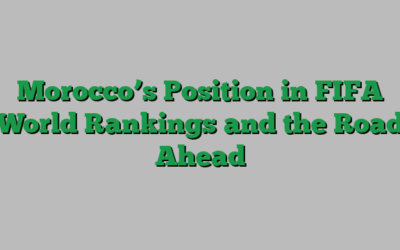 Morocco’s Position in FIFA World Rankings and the Road Ahead